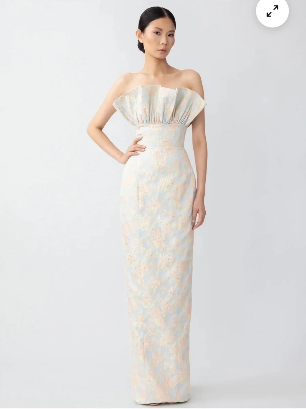 Sau Lee Noah Jaquard Gown